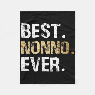 Nonno Gift From Granddaughter Grandson Best Nonno  Fleece Blanket