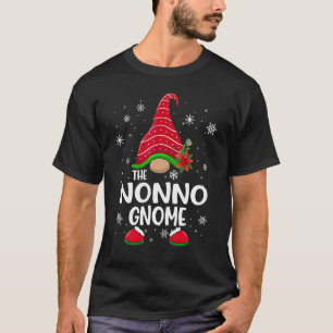 Nonno Gnome Buffalo Plaid Matching Family Christma T-Shirt
