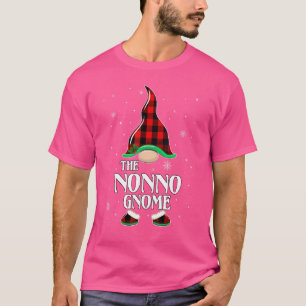 Nonno Gnome Buffalo Plaid Matching Family Group Ch T-Shirt
