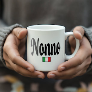 Nonno Italian Flag Mug - Grandfather Grandpa