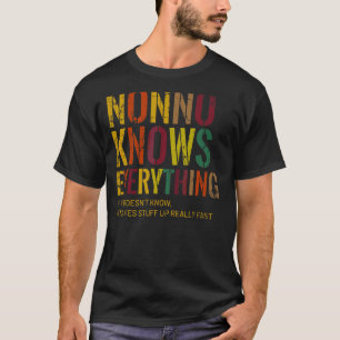 Nonno Knows Everything Grandpa Father's Day T-Shirt