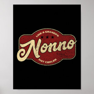 Nonno Like A Grandpa But Cooler - Italian Nono  Poster