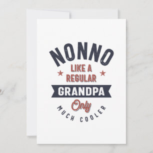 Nonno Like a Regular Grandpa Only Much Cooler Thank You Card