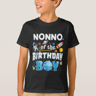Nonno Of The Birthday Boy Astronaut Family Space P T-Shirt
