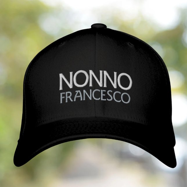 Nonno personalised embroidered cap (Nonno Personalized Embroidered Hat)