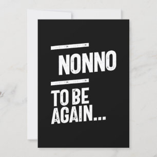 Nonno To Be Again   Grandfather Gift Invitation