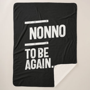 Nonno To Be Again Grandfather Gift Sherpa Blanket