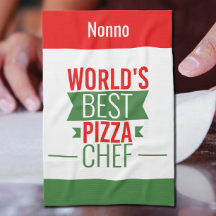 Nonno -World's Best Pizza Chef Tea Towel