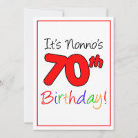 Nonno's 70th Milestone Birthday Party Celebration