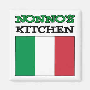 Nonno's Kitchen Italian Flag Magnet