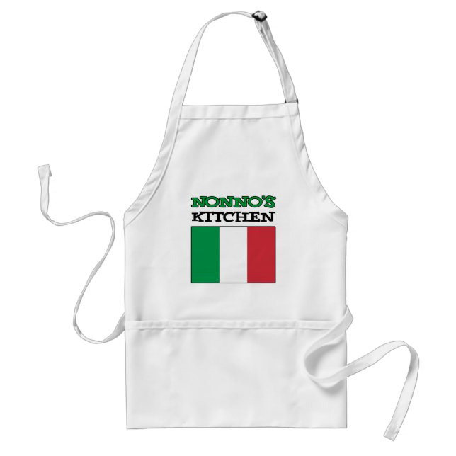 Nonno's Kitchen Italian Flag Standard Apron (Front)
