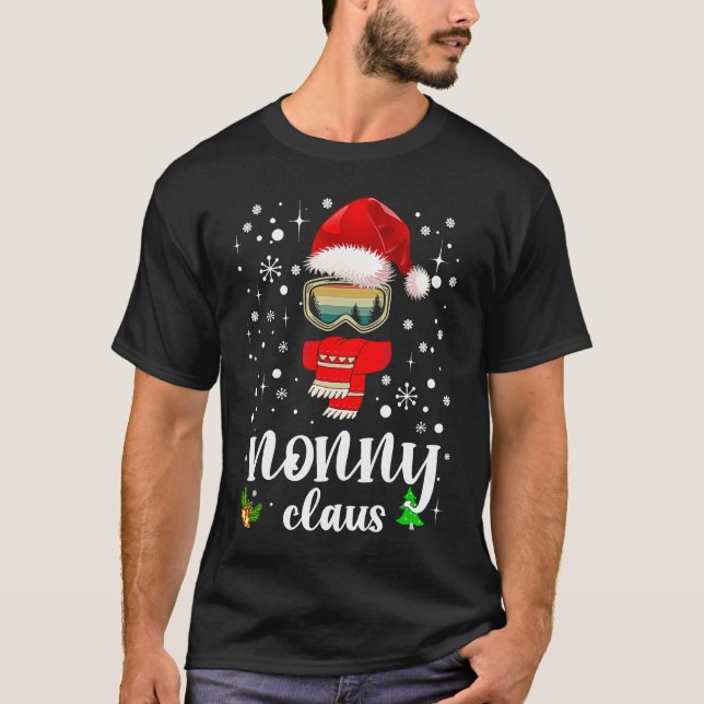 Nonny Claus Santa Claus Xmas For Mom Grandma T-Shirt (Front)