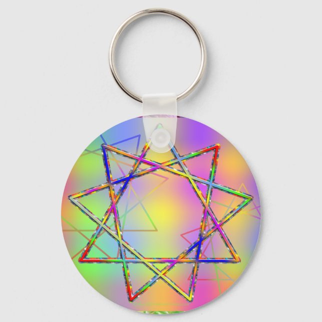 Nonogram Chakra Key Ring (Front)