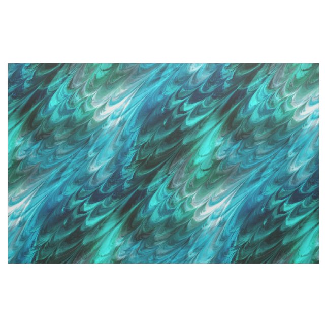 nonpareil kelpie, marbled greens : fabric (Yard)