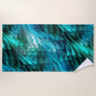 nonpareil kelpie teal : beach towel