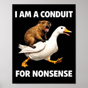 Nonsense conduit – funny animal ride for humour fa poster