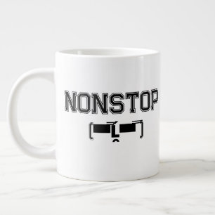 NONSTOP Gym Motivation Hoodie T-Shirt Large Coffee Mug