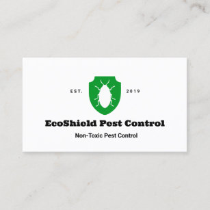 Nontoxic Pest Control Exterminator  Business Card