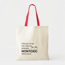 Nontoxic Produce BII Awareness Market Tote Bag