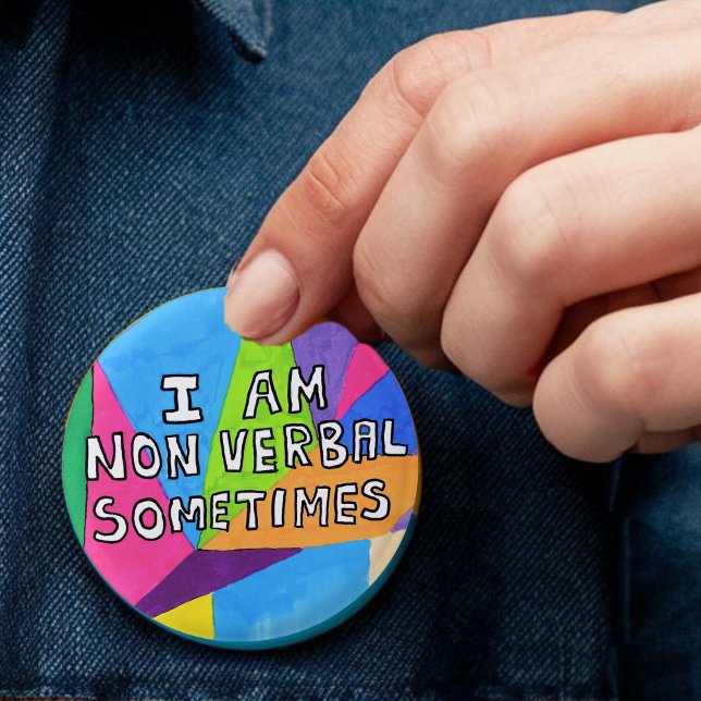 Nonverbal autism spectrum disorder ASD autistic  3 Cm Round Badge (Creator Uploaded)