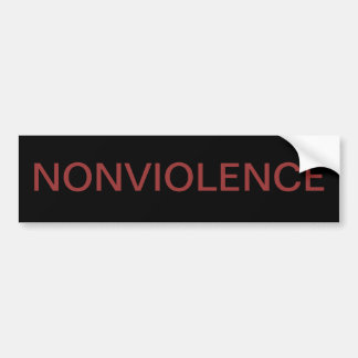 NONVIOLENCE BUMPER STICKER
