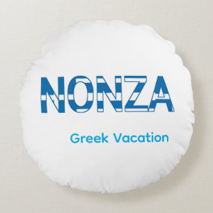 Nonza Greek Round Cushion