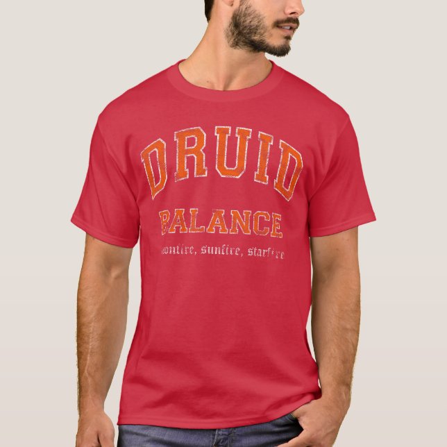 NOOB IRL Balance Druid MMO Gamer friends T-Shirt (Front)