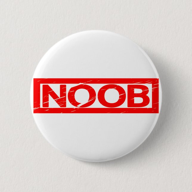 Noob Stamp 6 Cm Round Badge (Front)