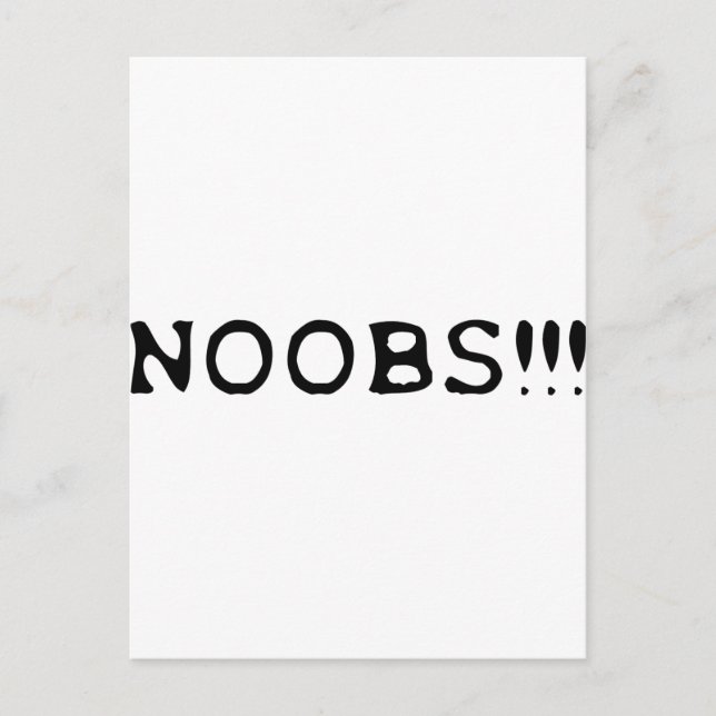 NOOBS !!! icon Postcard (Front)