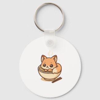 Noodle Fox Key Ring