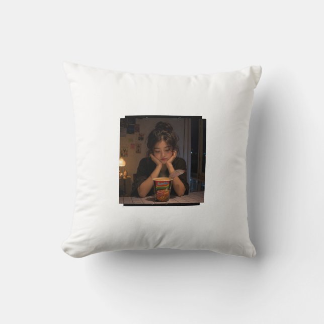 Noodle Girl Cushion (Front)