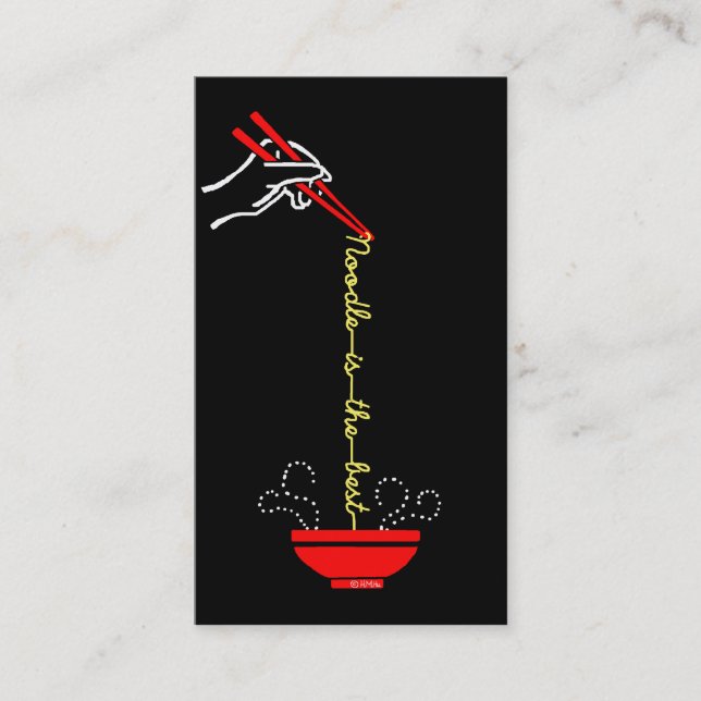 Noodle is the best business card (Front)