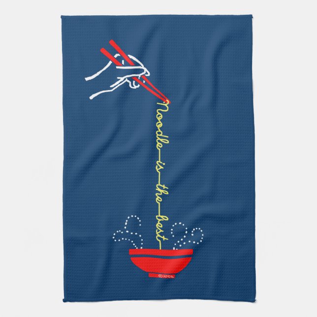 Noodle is the best tea towel (Vertical)