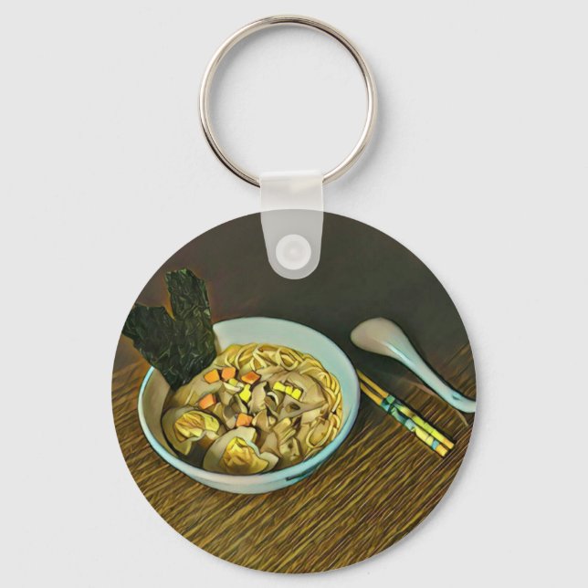 Noodle lover design key ring (Front)