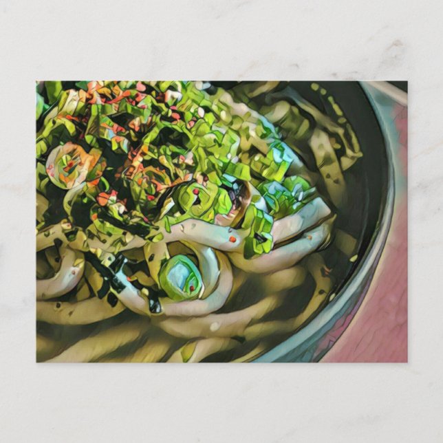 Noodle lover design postcard (Front)