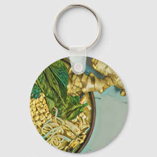 Noodle lover gift key ring