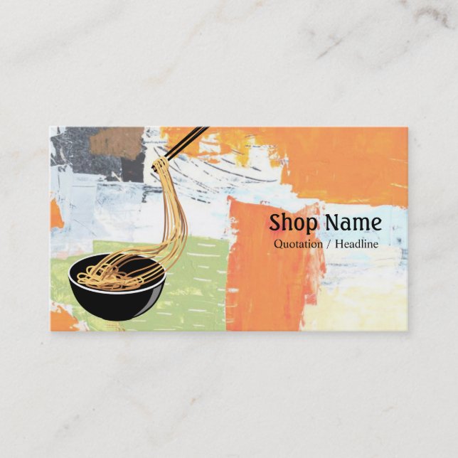 Noodle Shop Business Card (Front)