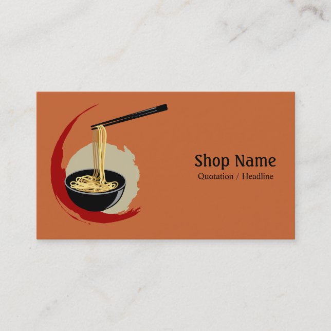 Noodle Shop Business Card (Front)