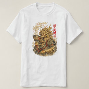 Noodle Tengu – Japanese Myth Monster Made of Ramen T-Shirt