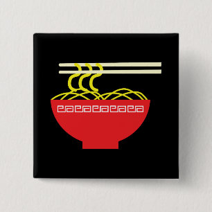 Noodles 15 Cm Square Badge