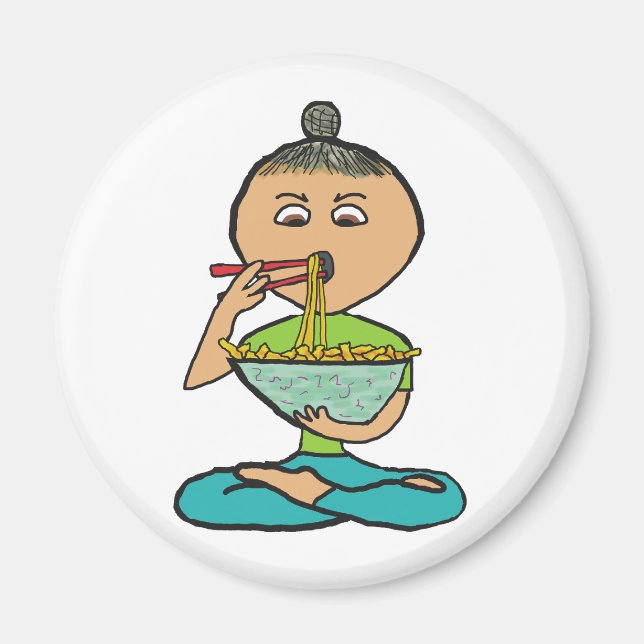 Noodles and Chopsticks Magnet (Front)