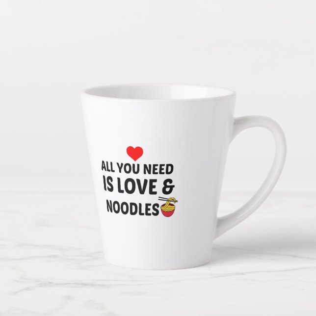 NOODLES AND LOVE LATTE MUG (Right)