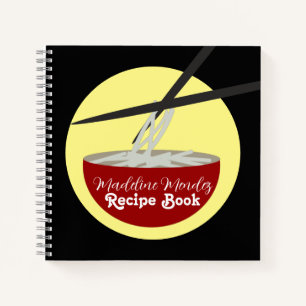 Noodles Food Chef Cook Recipe Notebook