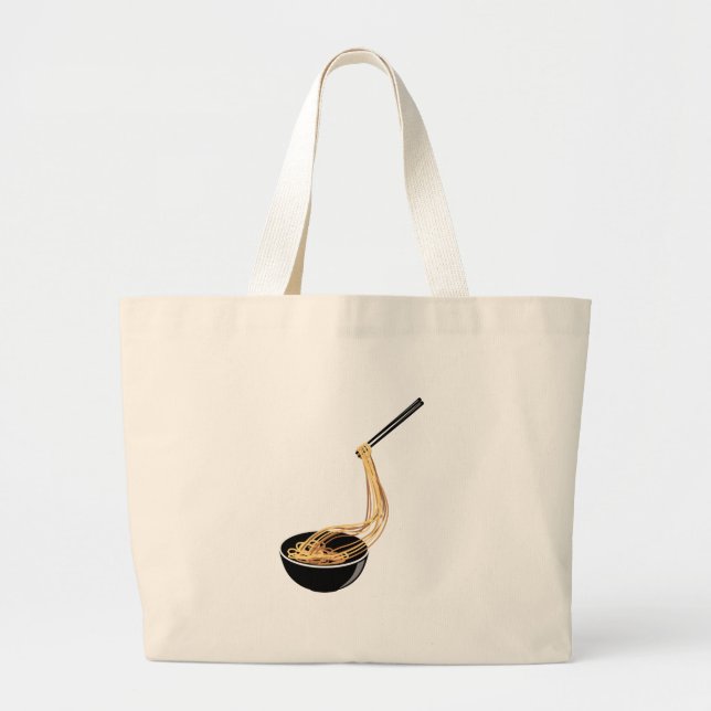Noodles Large Tote Bag (Front)