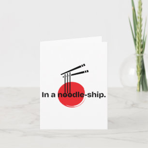 Noodles Ramen Lovers Tee Sticker Card