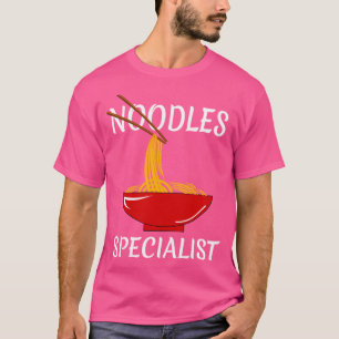 Noodles Specialist Design Funny Red Bowl Ramen Kaw T-Shirt