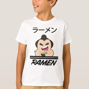 Noodles Sumo Wrestler Anime Manga Fun Japan Otaku T-Shirt