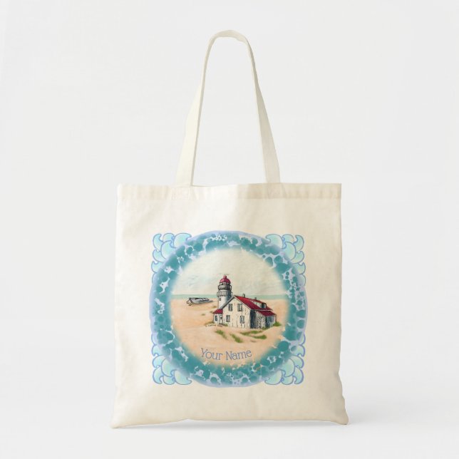 Noon Lighthouse Tote Bag (Front)