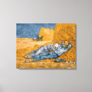 Noon – Rest from Work by Vincent Van Gogh Canvas Print