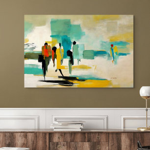 Noontide Vibrance – Abstract Figures Poster